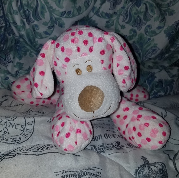 polka dot stuffed dog